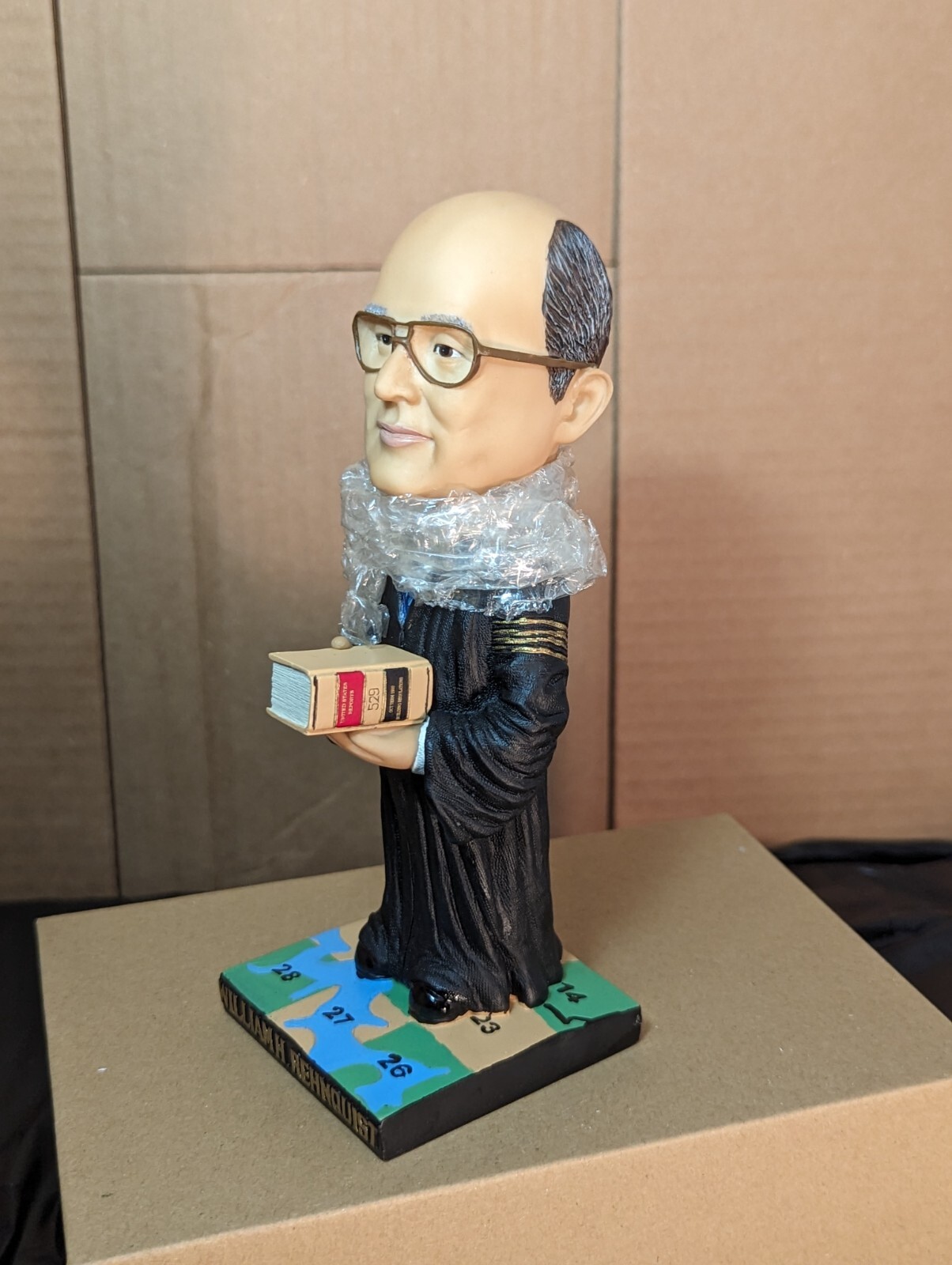 Authentic! – Supreme Court/SCOTUS Justice William Rehnquist Green Bag Bobblehead