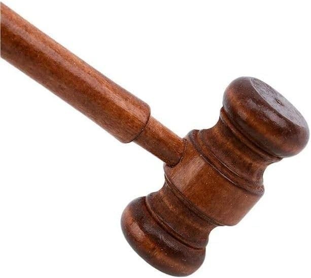 Brown Handmade Wooden Gavel, Vintage Judge Gavel, Auction Gavels, Props and Clot