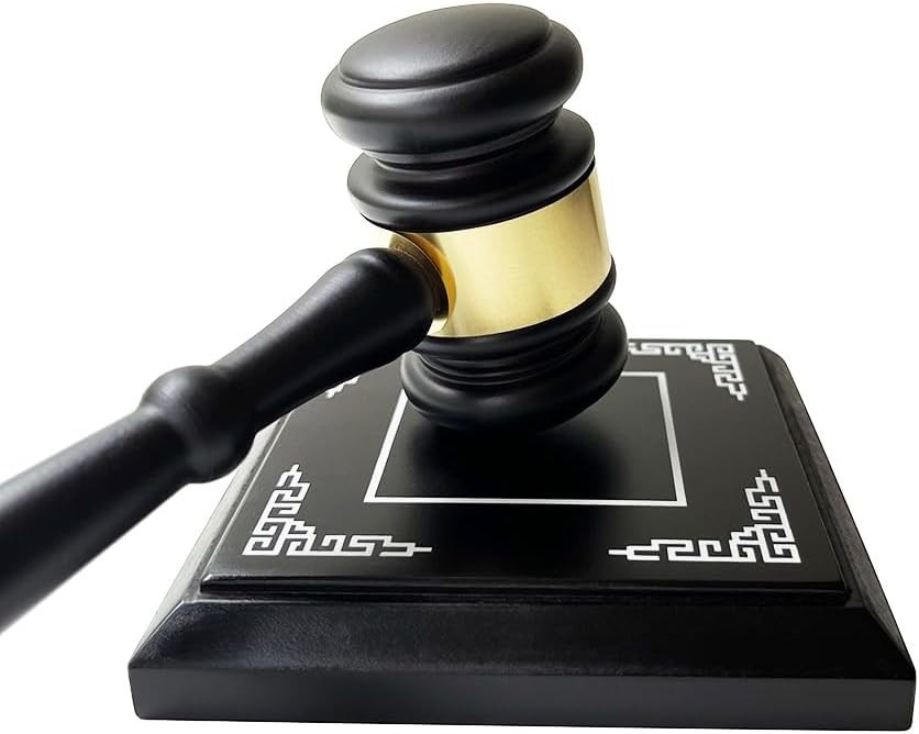 Compact Wooden Gavel & Block Set – Ideal for Auctions, Education, and Ceremonies