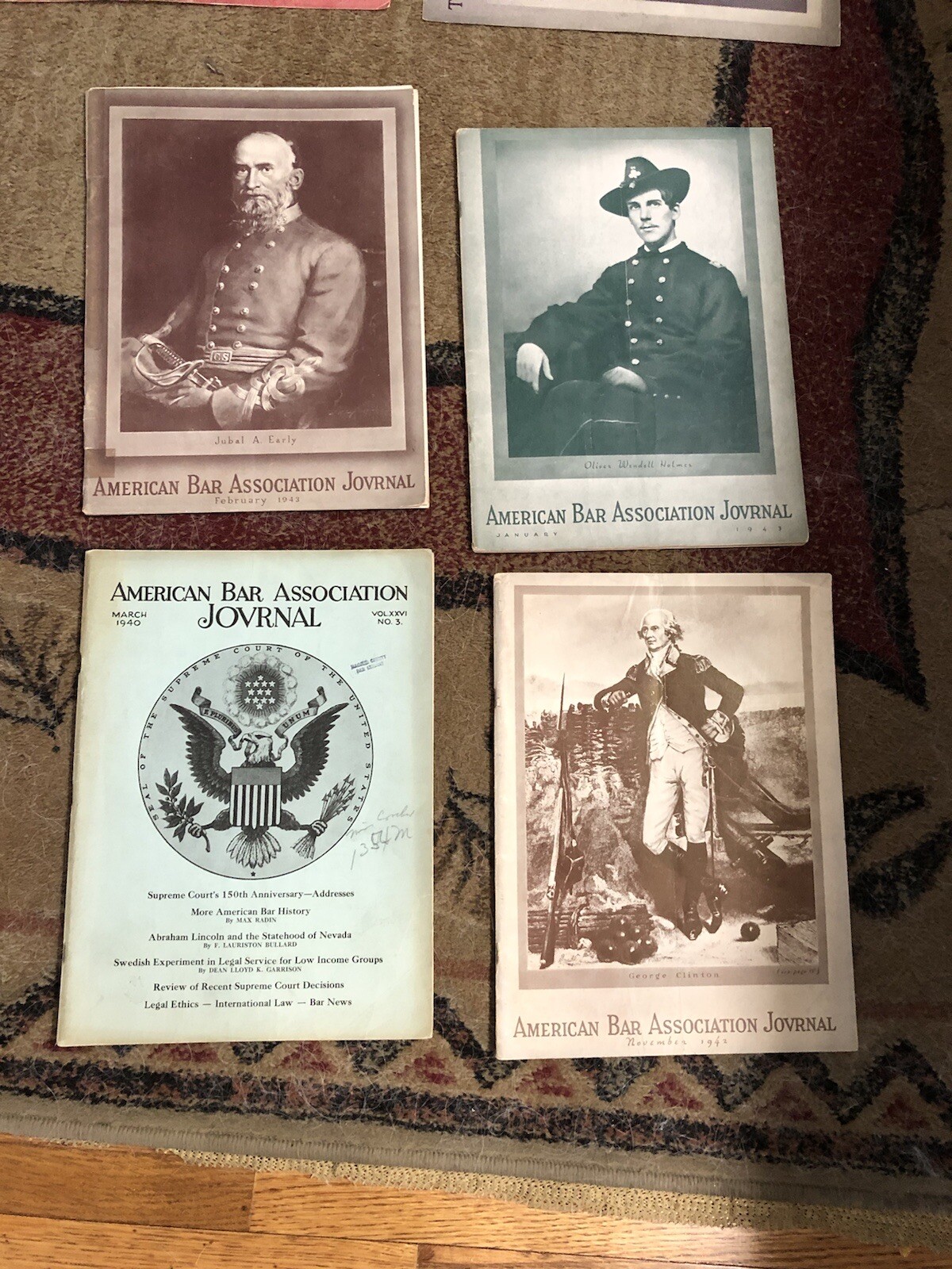 Vintage American Bar Association Journal Covers(18) and Full Magazines(4) Poster