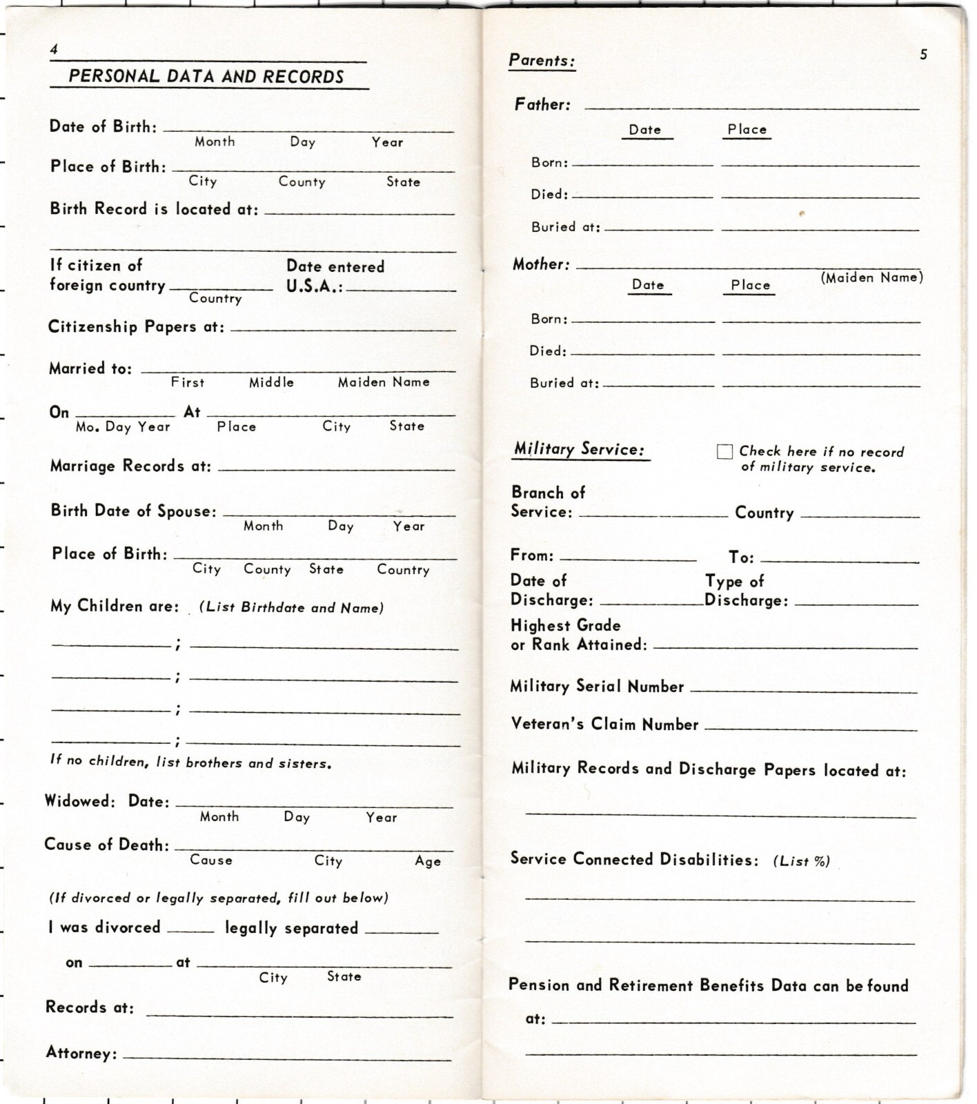 1967 I Have Put My House in Order Personal Records Book Financial Legal On Death