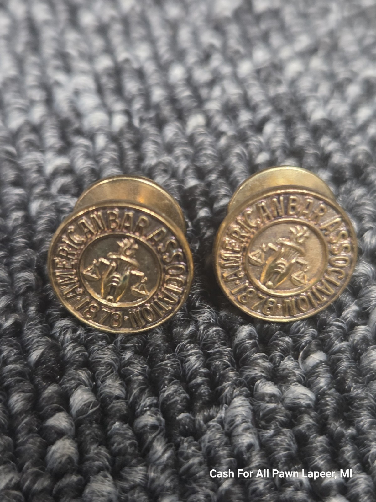 2 VINTAGE AMERICAN BAR ASSOCIATION 1978 LAPEL PIN ATTORNEY LAWYER