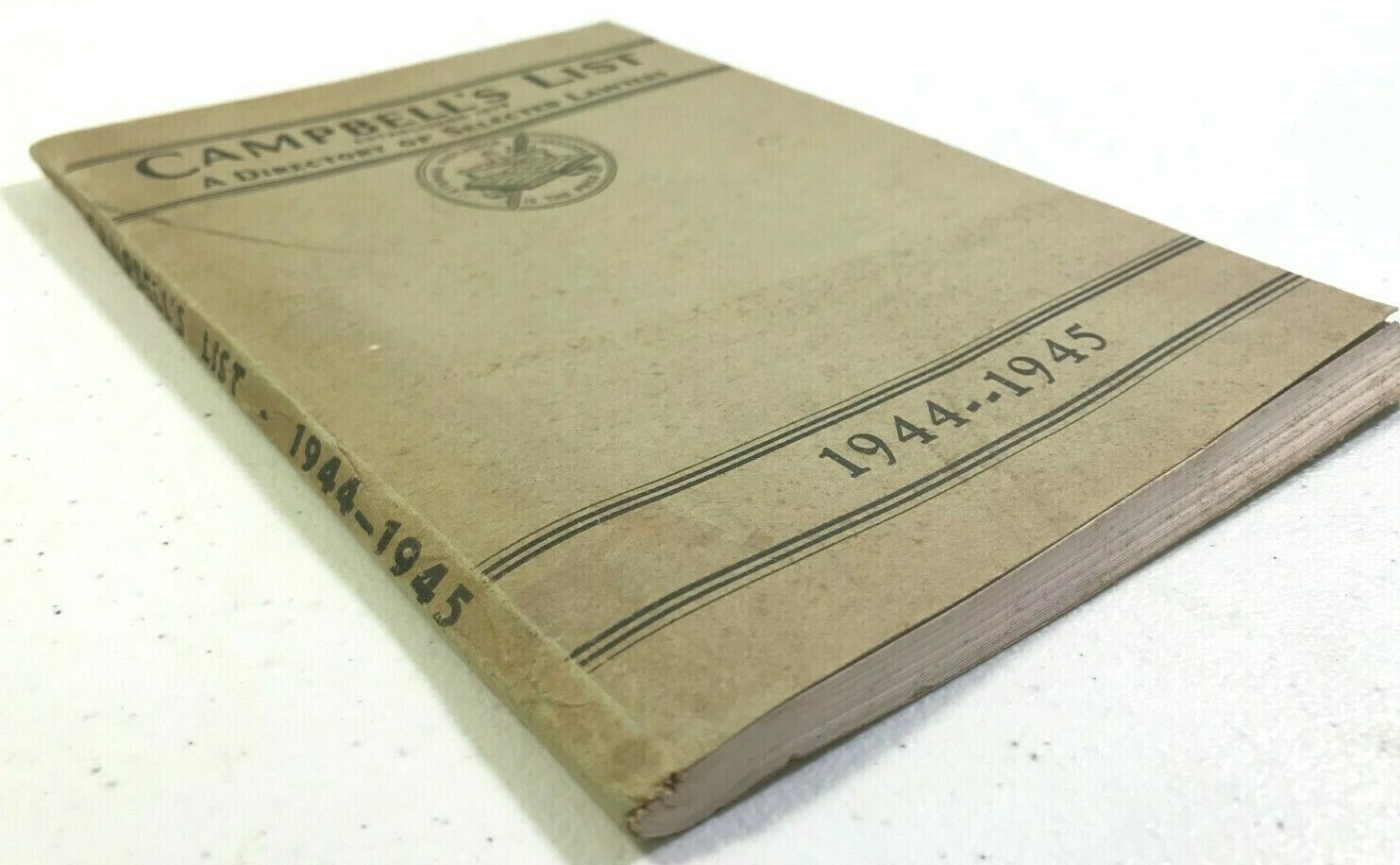 1944-1945 Campbell’s List – Directory of Selected Lawyers, USA Canada attorneys
