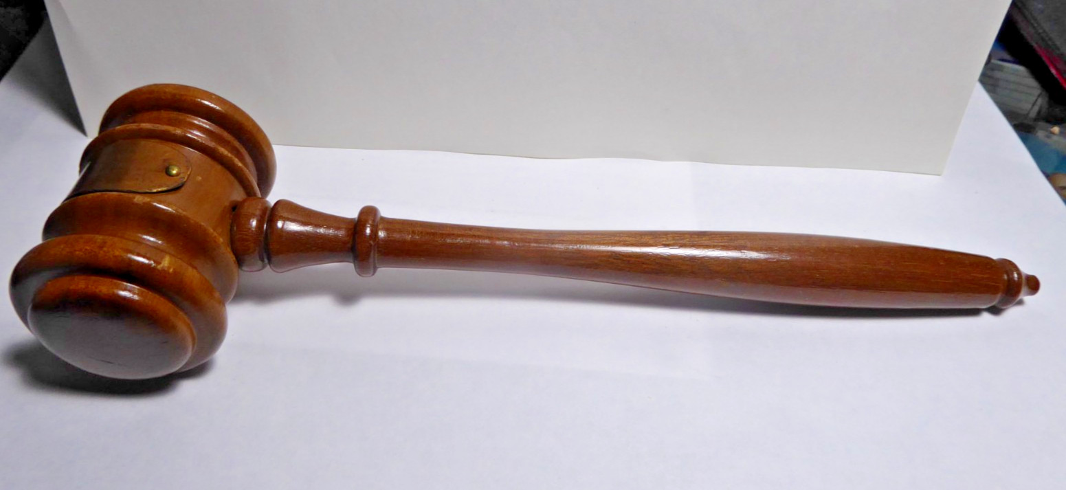VTG Wooden Gavel Wood Judge Auctioneer Mallet 10» Meeting Hammer w/sound block