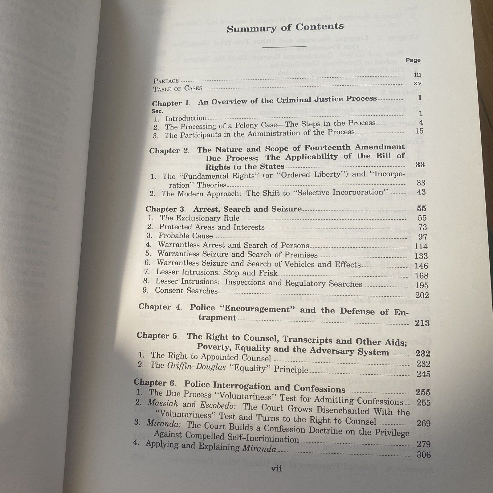 Criminal Procedure and the Constitution Israel Kamisar Lafave 1994 & 1990 Cases