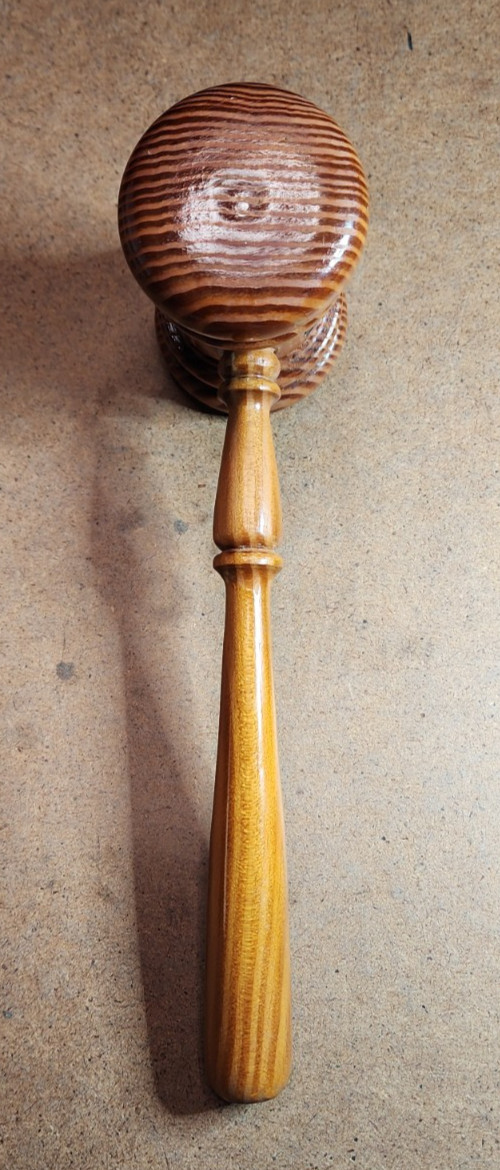 2 Vtg Wood GAVELS From the Original Fresno County Courthouse 1877-1966, Calif.