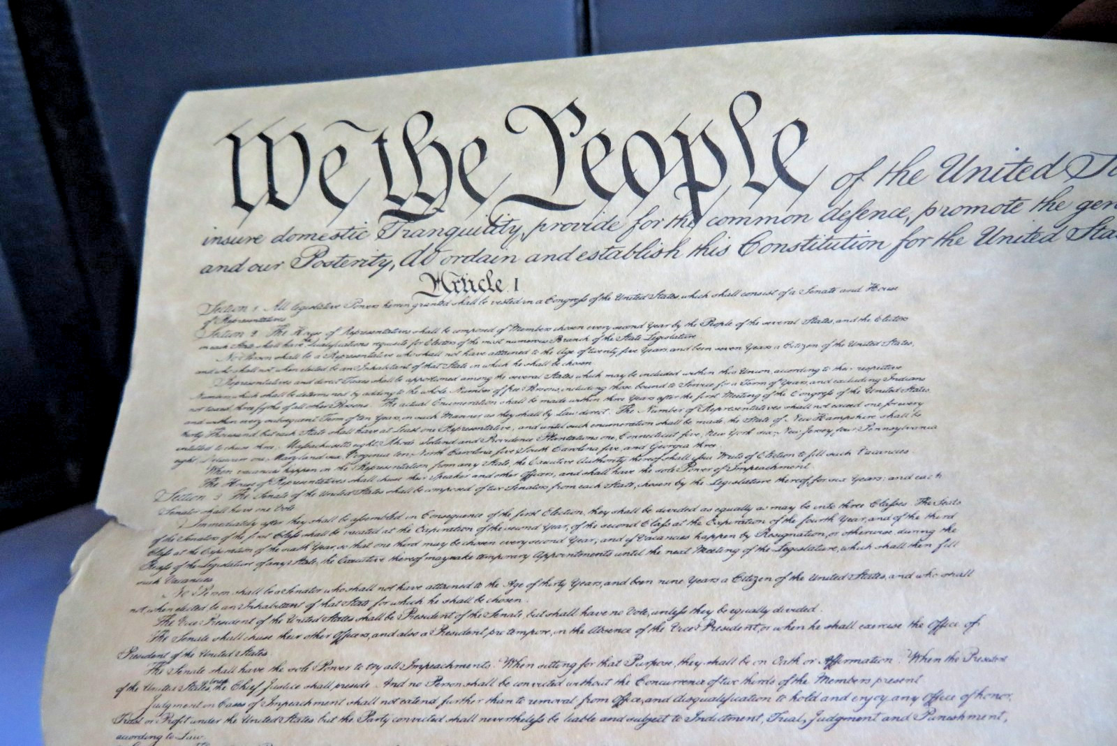 1787 United States Constitution «We The People» Replica Kmart® Rubbermaid®