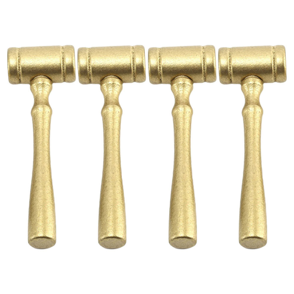 4pcs Wooden Small Gavel Party Costume Hammer Judge Gavel Plaything for Kid