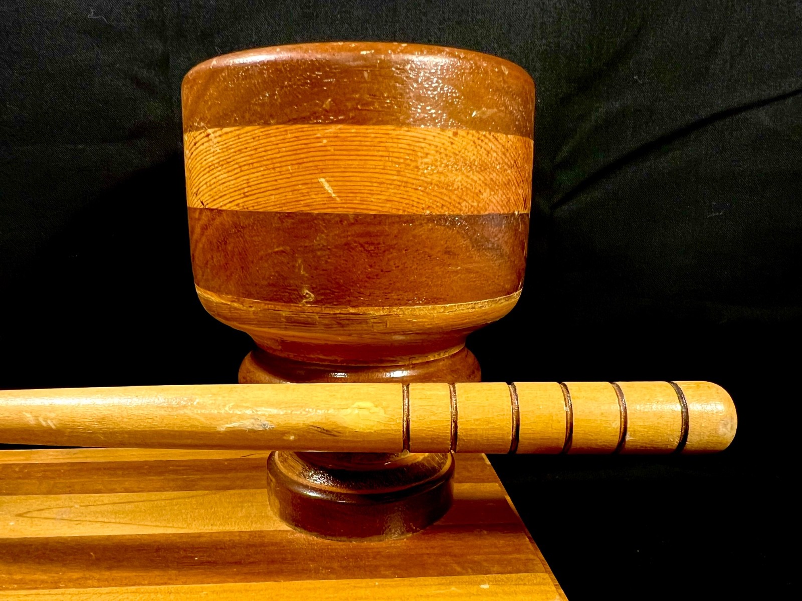 Wood Gavel and Sound Block Presentation Set 12.5″ x 4.5″ x 6″