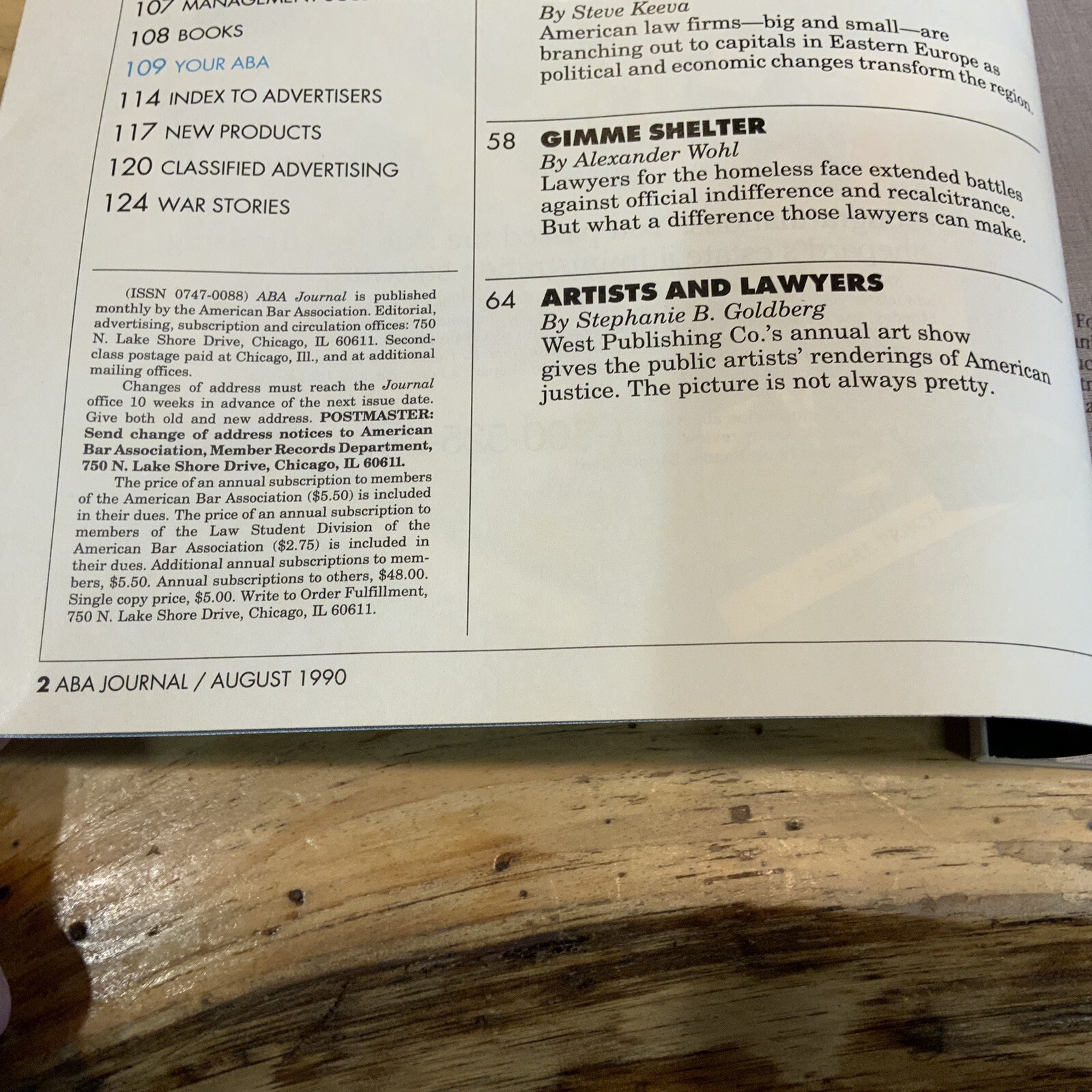 Chicago Lawyers 1990 ABA Journal Presumed Innocent Law Ethics Klan Litigation