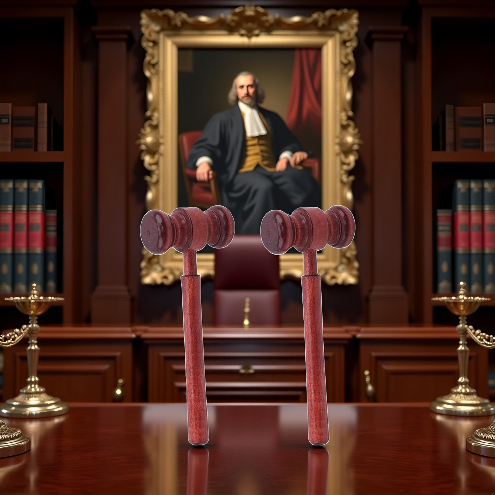 2pcs Brown Wood Judge Gavels,Auction Court Gavels,Wooden Judge Hammers,Wood H…