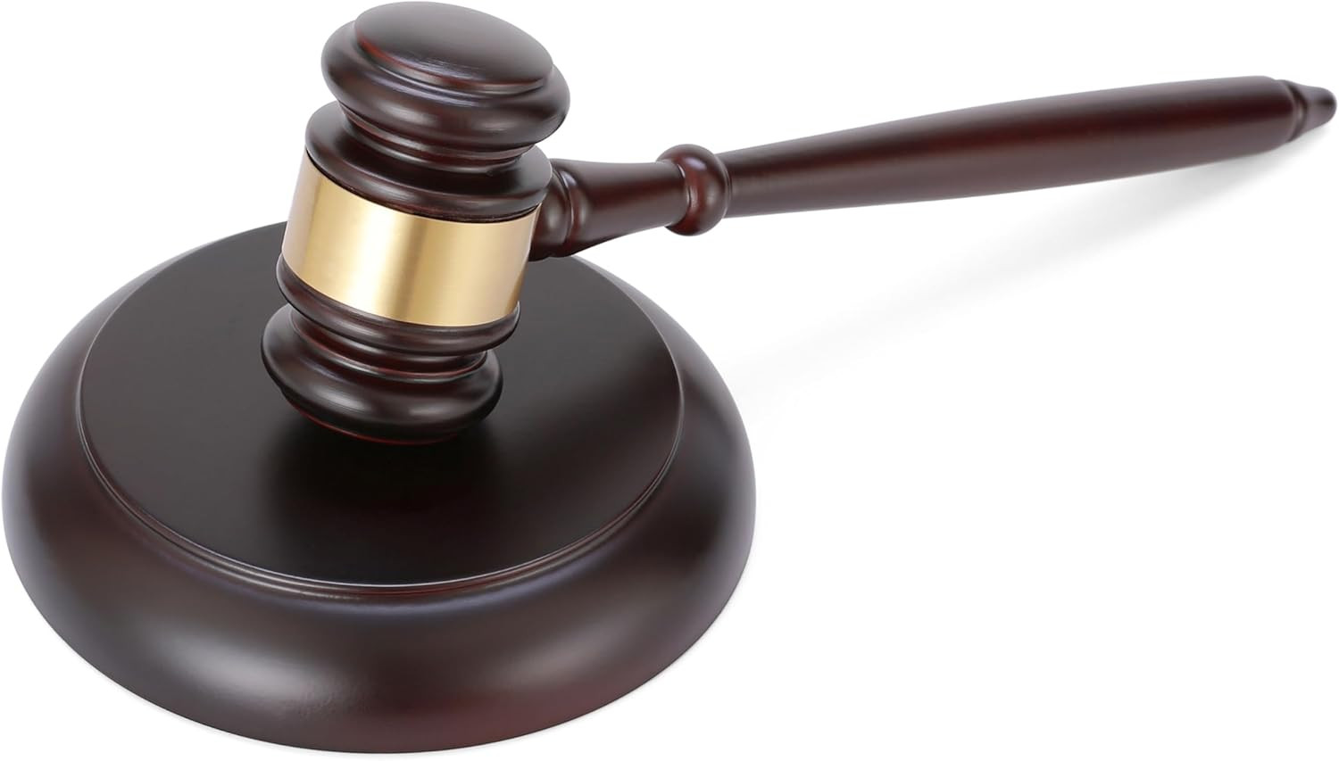 Wooden Gavel and Sound Block Set for Lawyer, Judge, Auction, Gift – 2 Pieces
