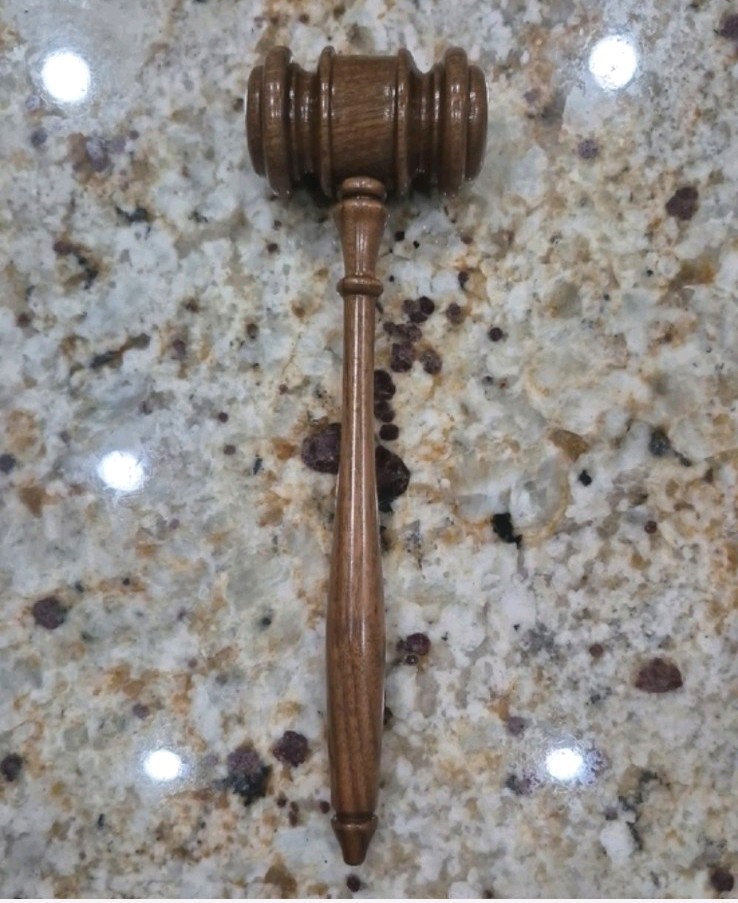 Vintage Wooden Gavel & Sound Block Set New In Boxes Deadstock By CR Gibson