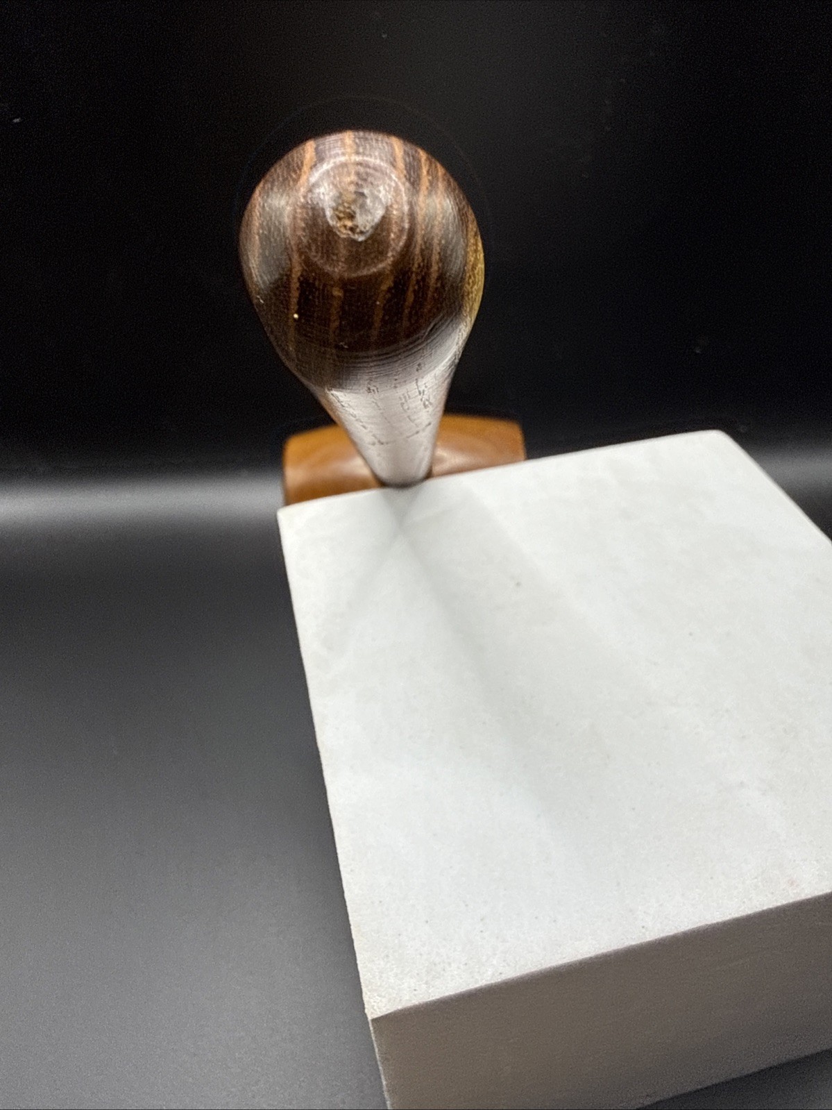 Beautiful Vintage Dark Wood Judge’s Gavel – Solid Wood – Approx. 9”