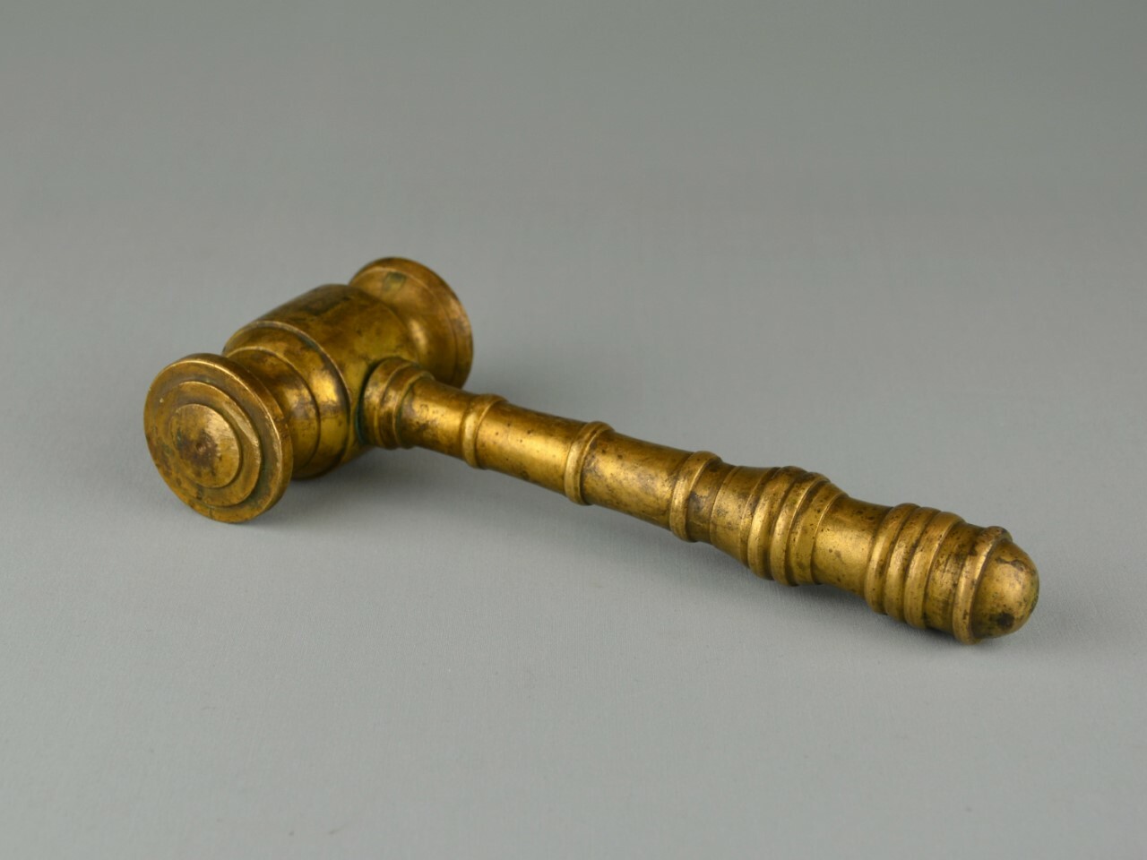 Antique bronze auction or judge hammer,19thC