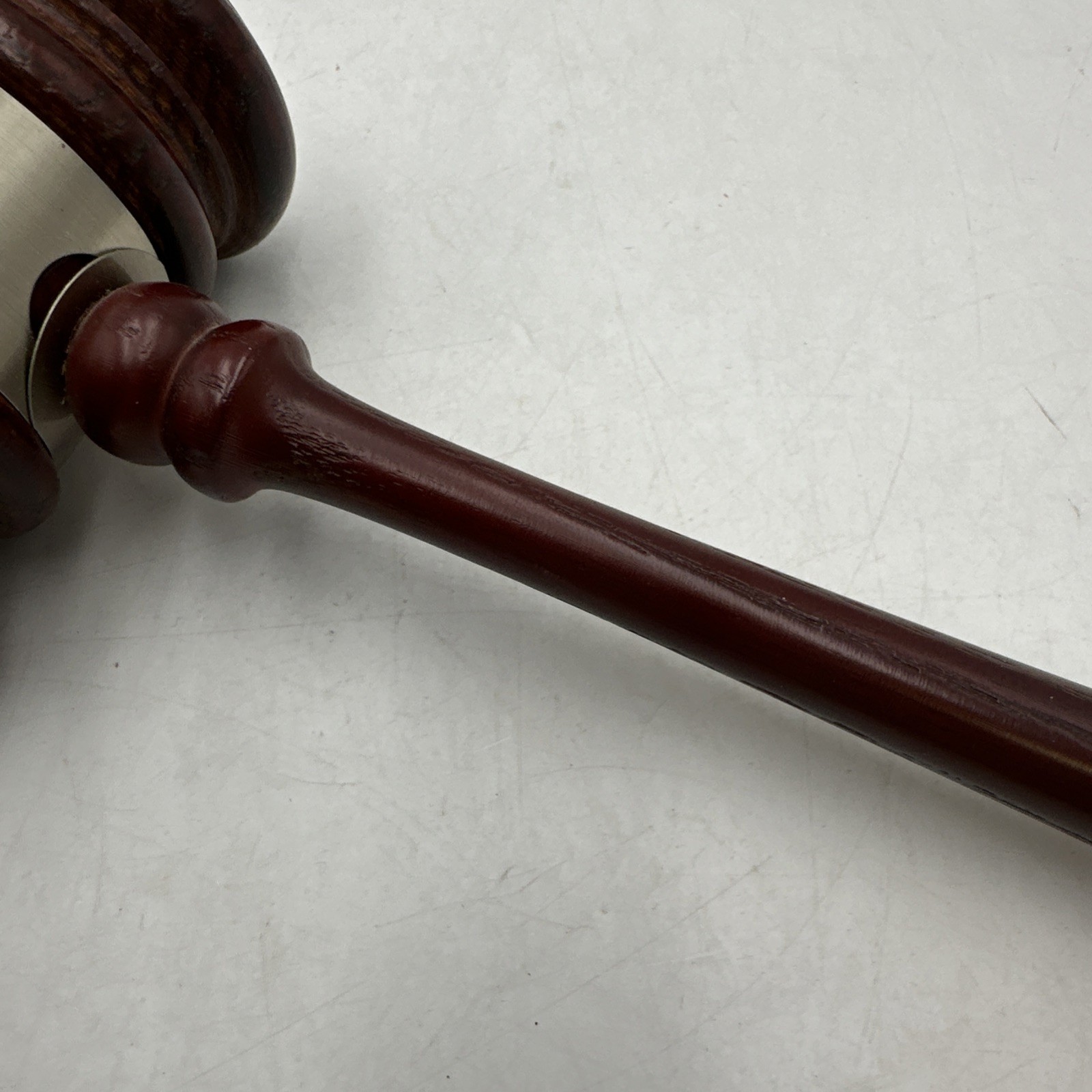 Vtg Wooden Gavel For Interurban Clinical Club 1993 Honorary President Mallet 10”