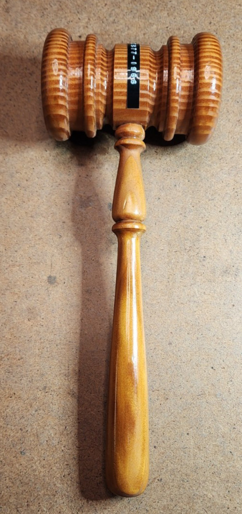 2 Vtg Wood GAVELS From the Original Fresno County Courthouse 1877-1966, Calif.