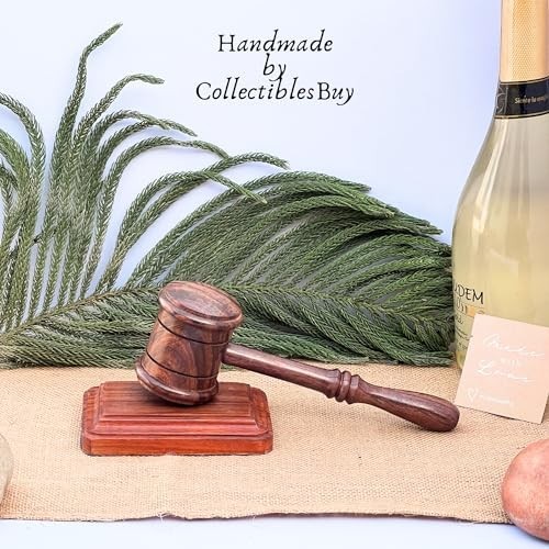 Handcrafted Wooden Gavel & Sound Block Set – Premium Quality for Judges, Lawyers