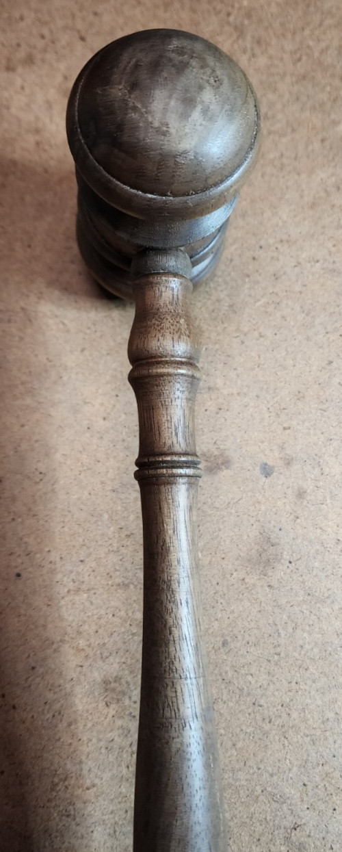 2 Vtg Wood GAVELS From the Original Fresno County Courthouse 1877-1966, Calif.