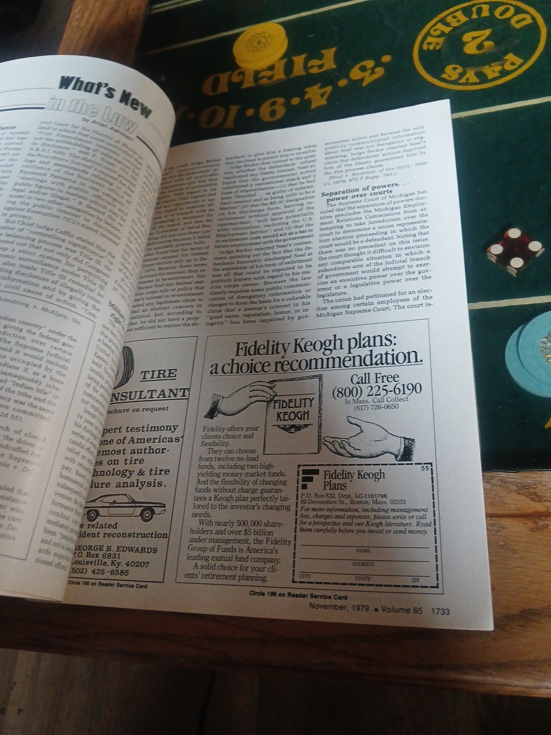 Vintage American Bar Association Journal November 1979