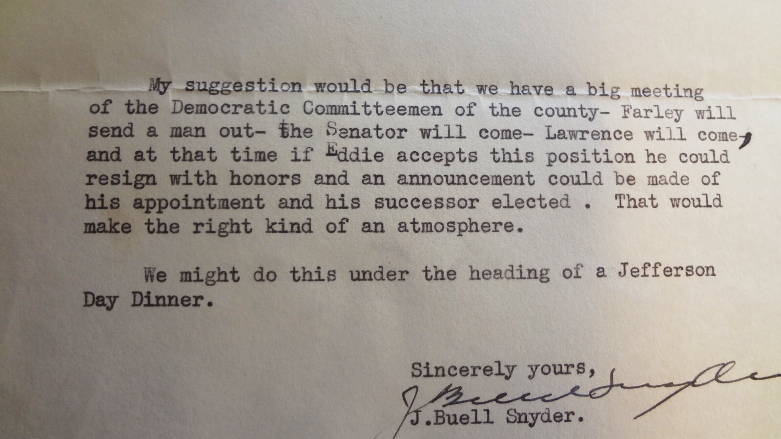 Historic Find~ 1936 CONGRESS HOUSE of REPRESENTATIVES LETTER to EDWARD DUMBAULD