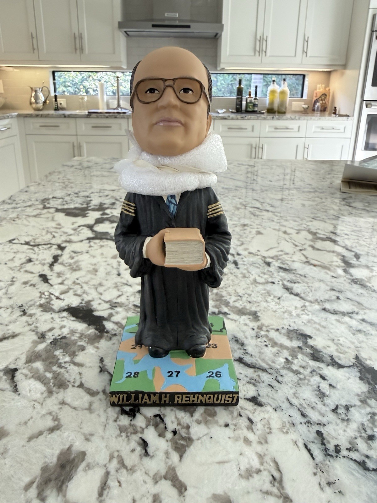 2003 Authentic Supreme Court Justice William Rehnquist Green Bag Bobblehead