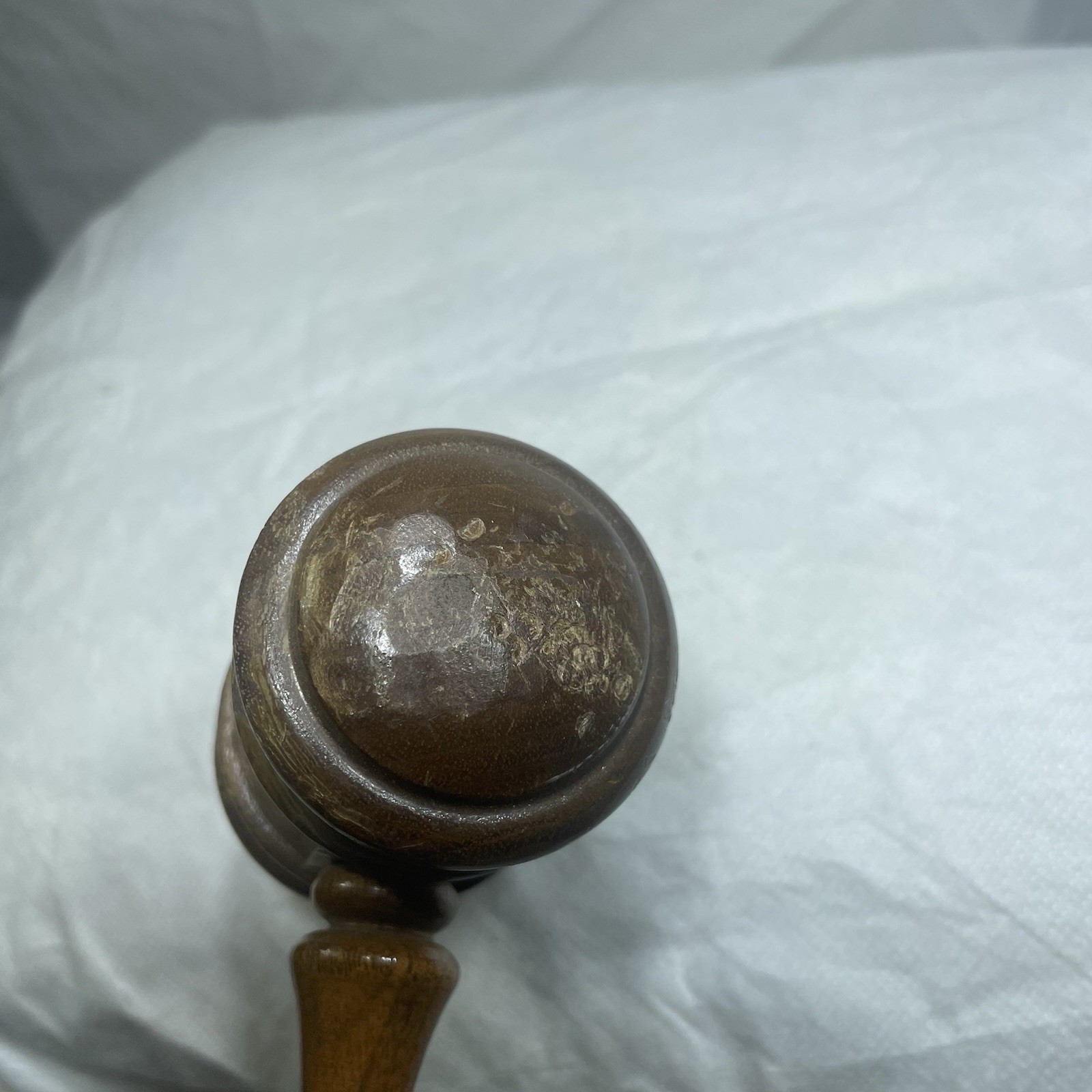 Rare Wood Gavel National Real Estate Board 1968 Brass 1.75″ Diameter 10″ Long