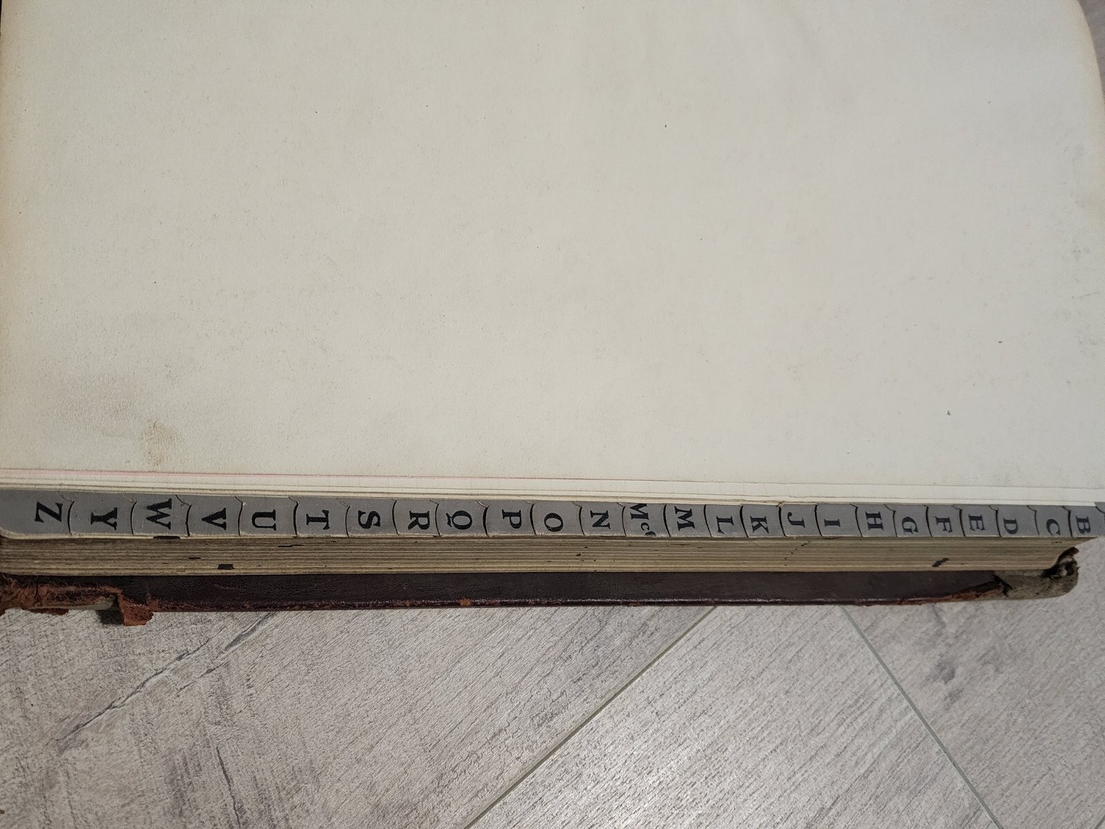 1928 CLINTON COUNTY MISSOURI LEATHER BOUND WITNESS AFFIDAVIT FEES COURT LEDGER