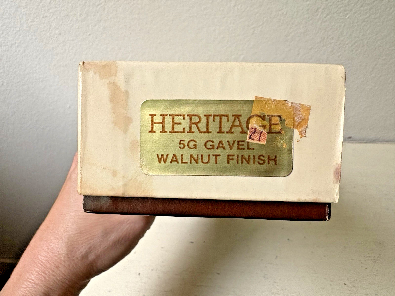 Vintage Heritage Wooden Gavel Judge Auctioneer Mallet 5 Gram New In Box