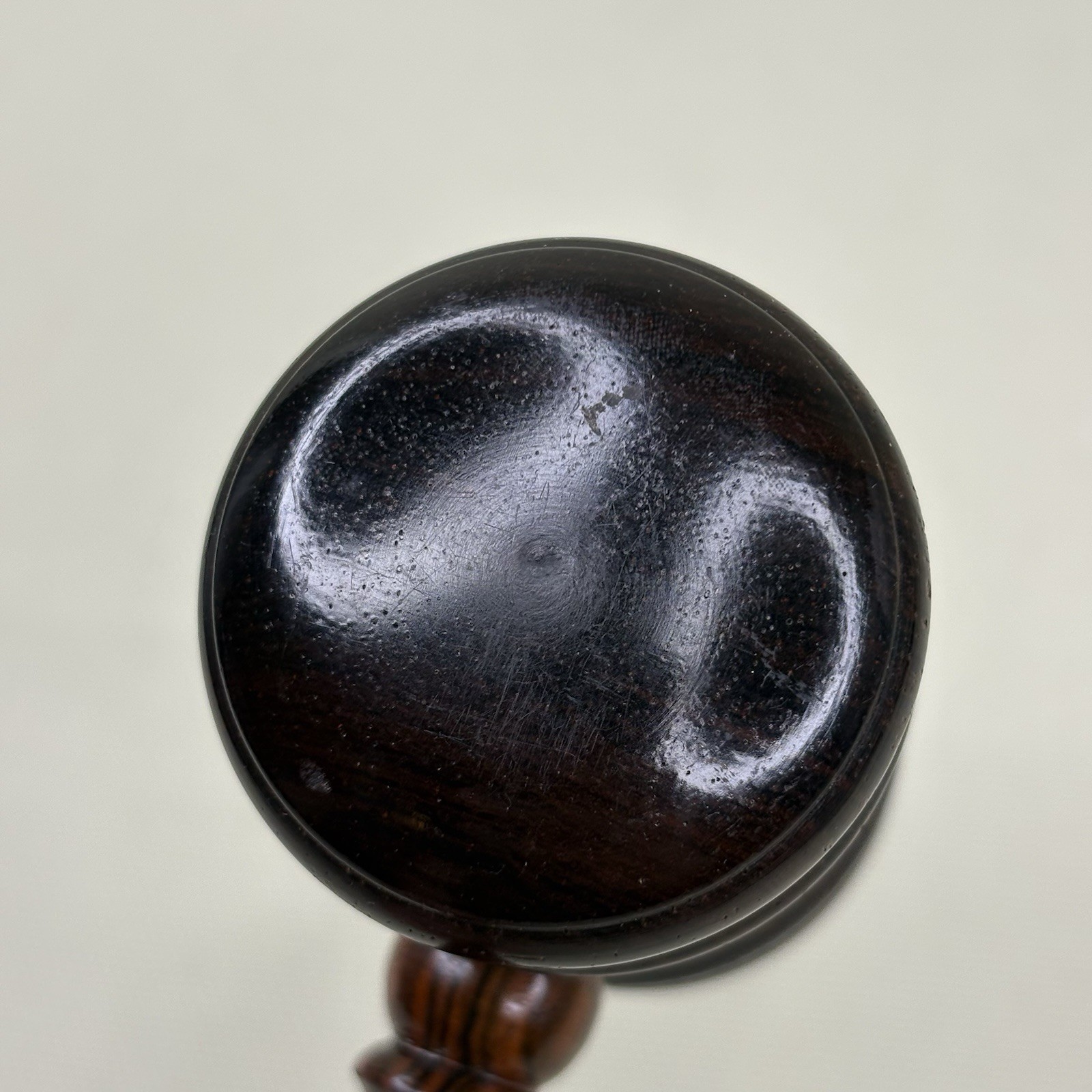 Vtg 1958 10 Inch Solid Rosewood Gavel w/ Sterling Silver Band • WSB 25 Year Club