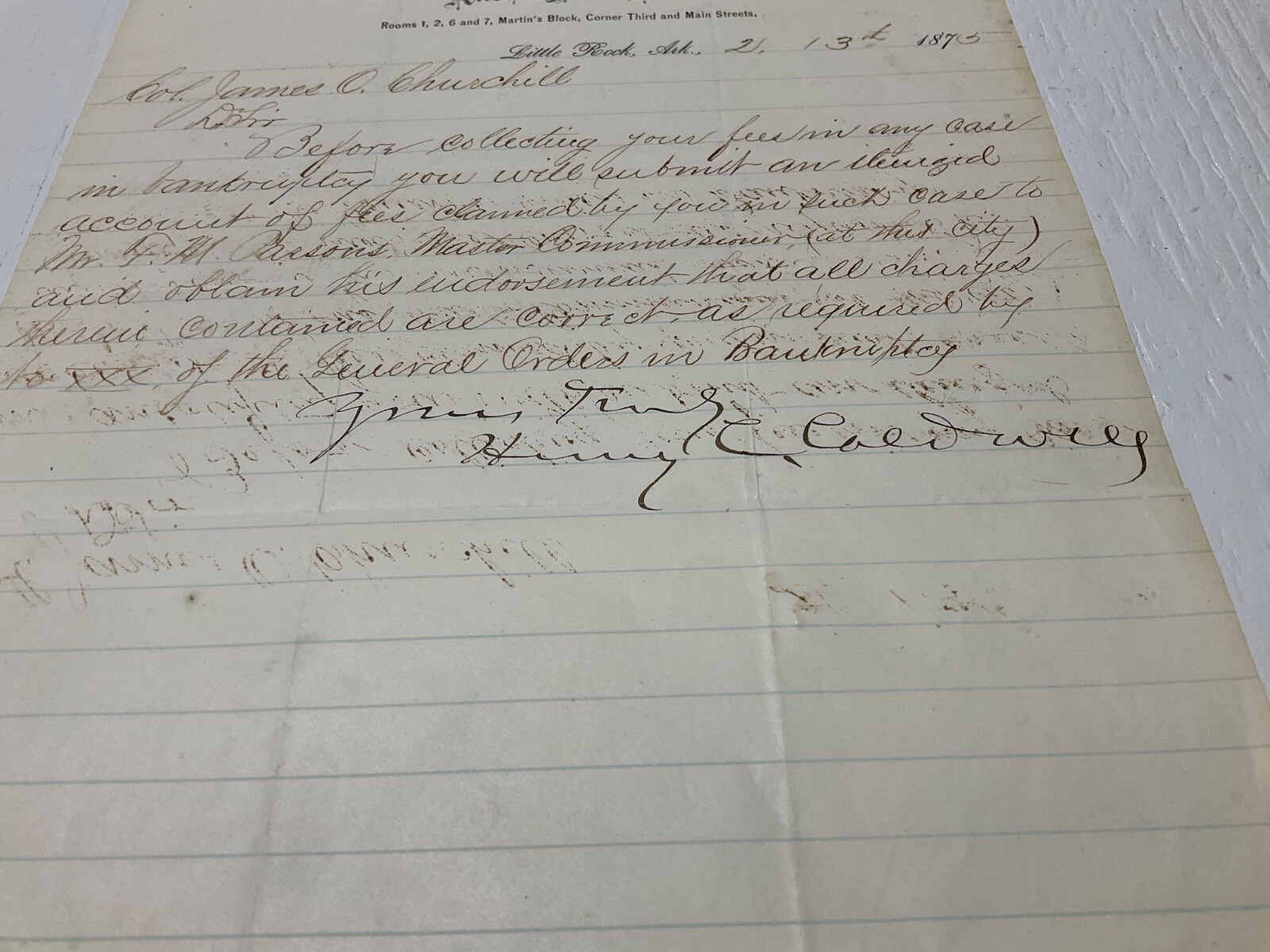 ARKANSAS LOT 4 DOCUMENTS CIVIL WAR TO 1909 BANKRUPTCY CHILDREN CIVIL SUIT @312