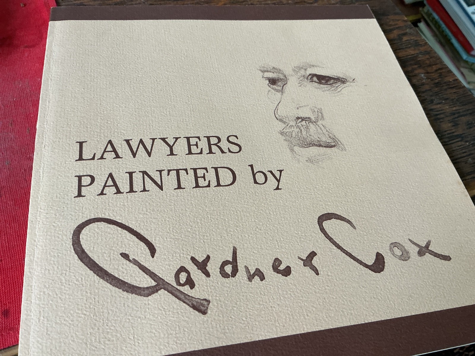 Lawyers Painted by Gardner Cox, Signed by Cox, Laid-in Portrait Louis Loss