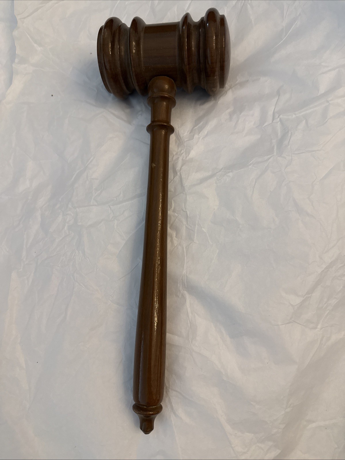 Antique Vintage Wood Gavel Hand Crafted Judge Court Auctioneer Mallet Hammer