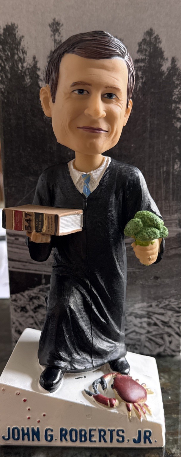 John Roberts Bobblehead Green Bag Supreme Court Justice – brand new in box