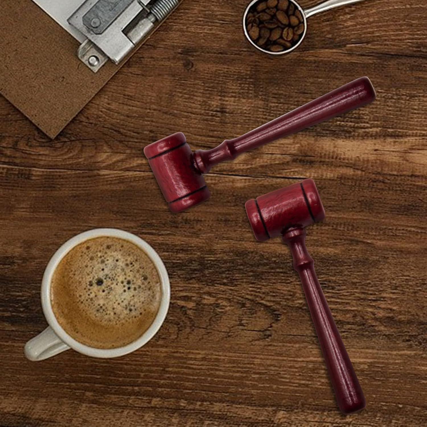 5Pcs Judge Gavel Wood Decor Small Wooden Hammer Judge Gavel Prop Decorative Lawy