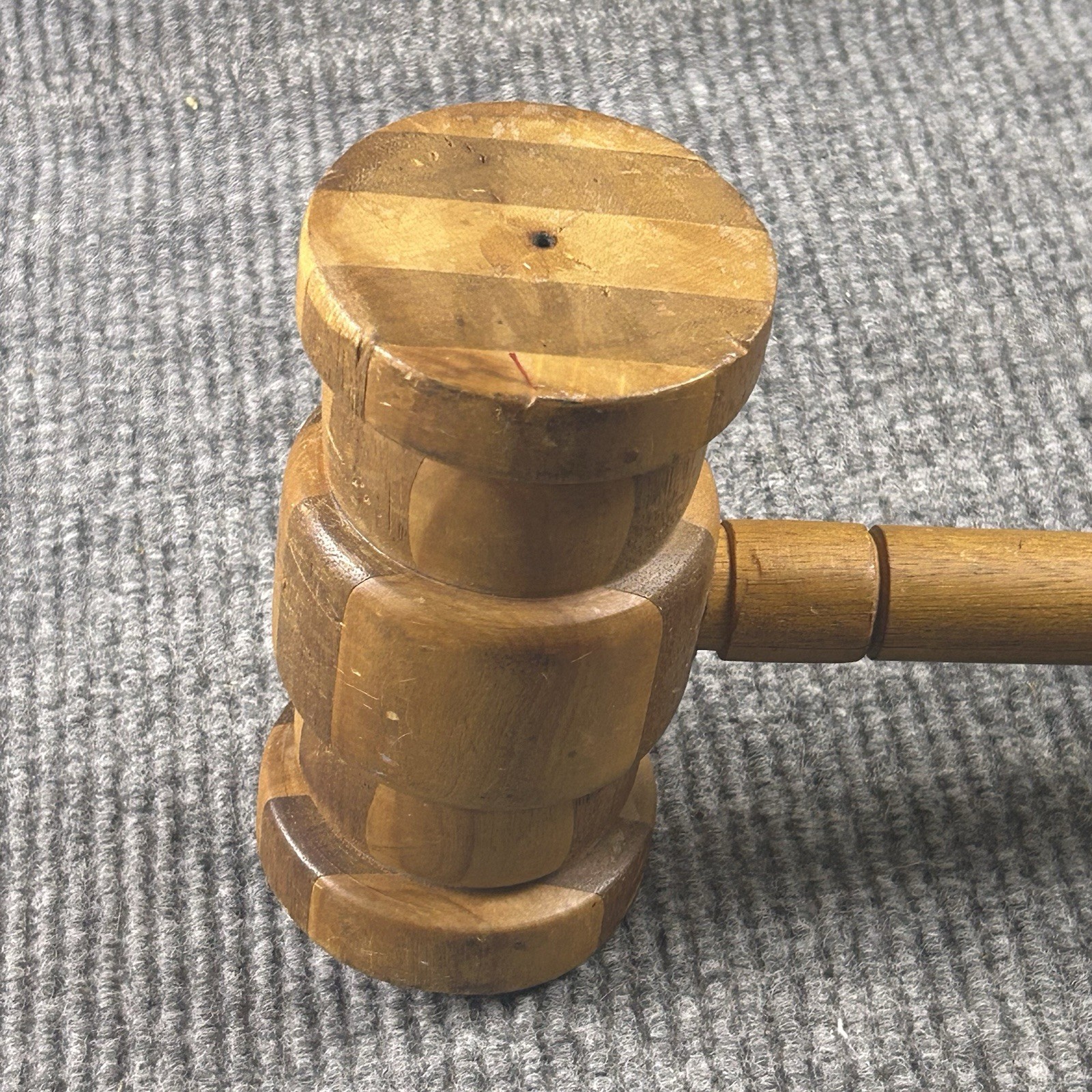 Vintage Wooden Gavel Judge Wooden Hammer Court Auctioneer
