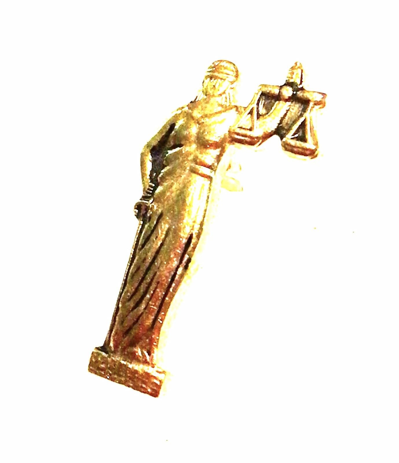 Figure of Justice Blind with Scales Legal Lapel Pin G2