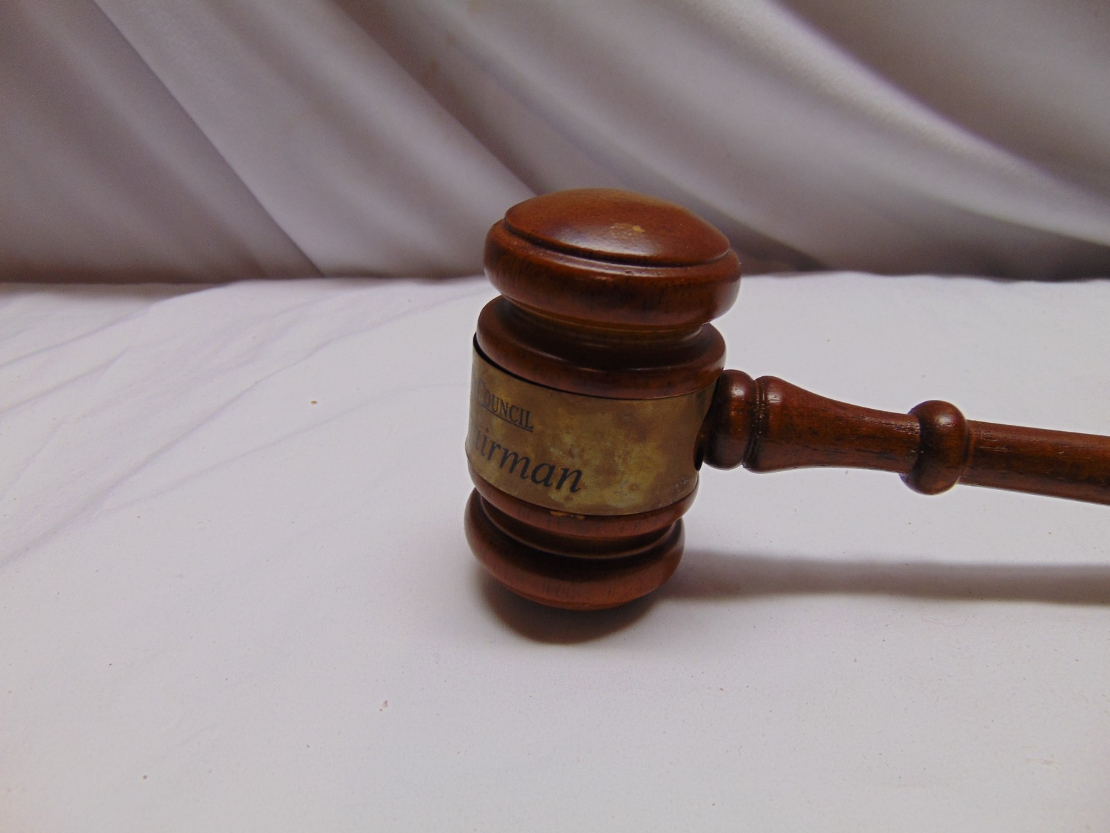 vintage Wooden Gavel Business Advisory Council Honorary Chairman 10″ long