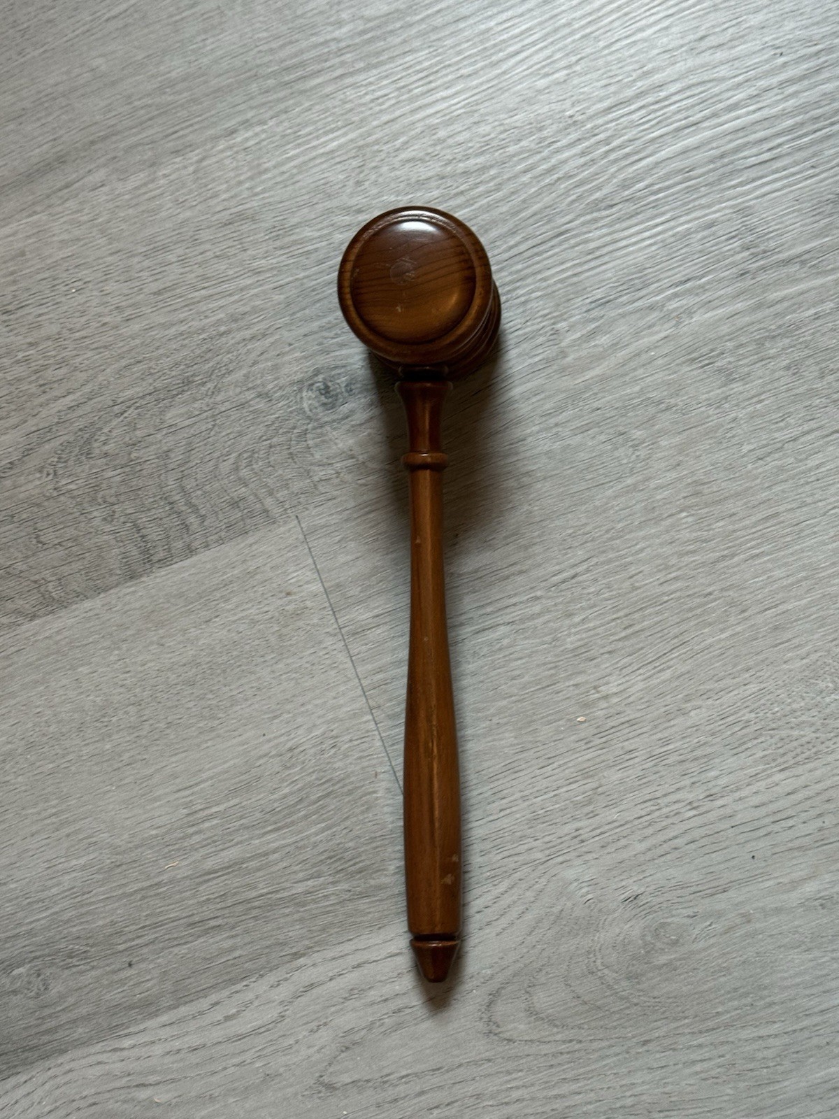 Vintage C R Gibson KC-115 Hardwood Judge Auction Gavel Bench Crafted in USA