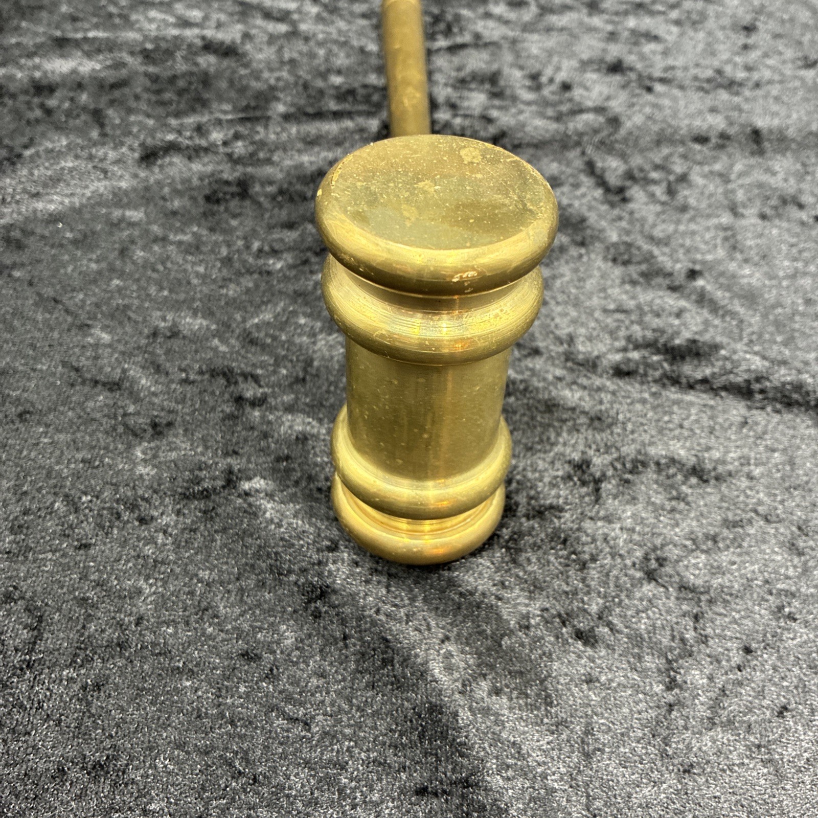 Vintage Brass Gavel Judge Lawyer Bar Exam Grad Gift Paperweight Office Justice