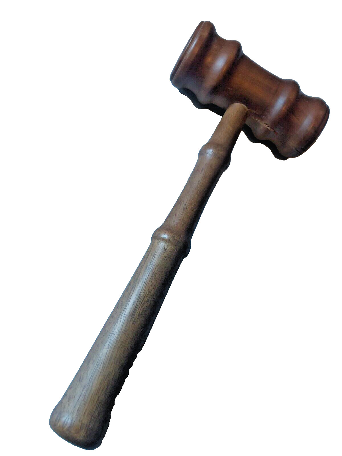 Wood Gavel Walnut Hardwood Stain Wooden Judge Courtroom Custom 9.5 in
