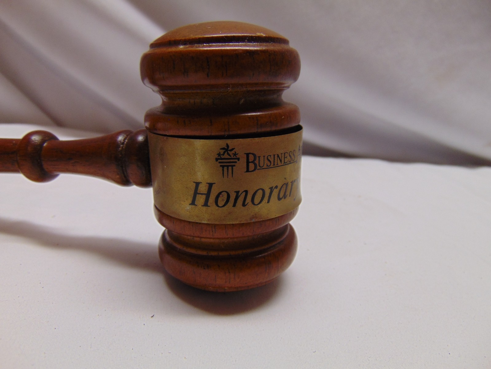 vintage Wooden Gavel Business Advisory Council Honorary Chairman 10″ long