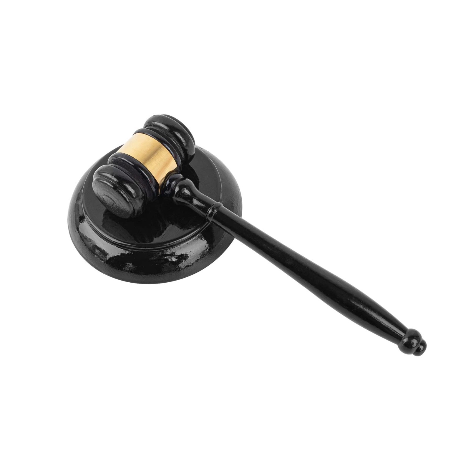 Handcrafted Wood Gavel & Round Sound Block Set – Judge Auction Court Accessory