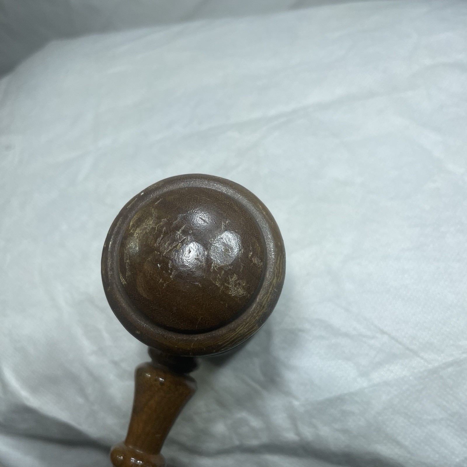 Rare Wood Gavel National Real Estate Board 1968 Brass 1.75″ Diameter 10″ Long