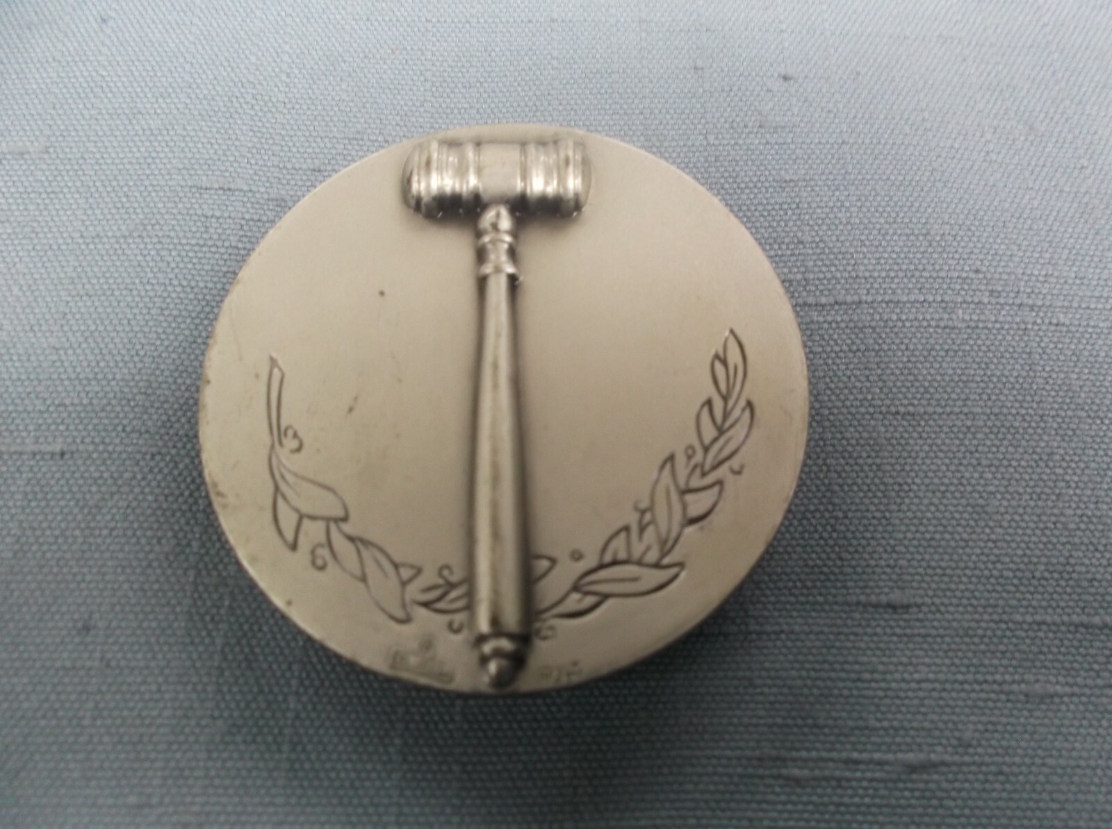 silver gavel stamped metal insert high relief metal insert lot of 10 trophy part