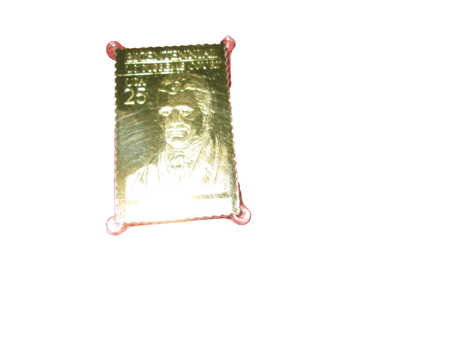 BiCentennial US Supreme Court 25 Cent Gold Tone Stamp John Marshall