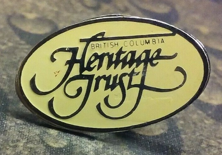 Heritage Trust pin badge British Columbia