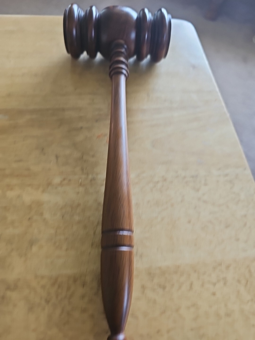 VINTAGE Wood WOODEN Judge Auctioneer Mallet GAVEL 11.5 » Hammer COLLECTIBLE