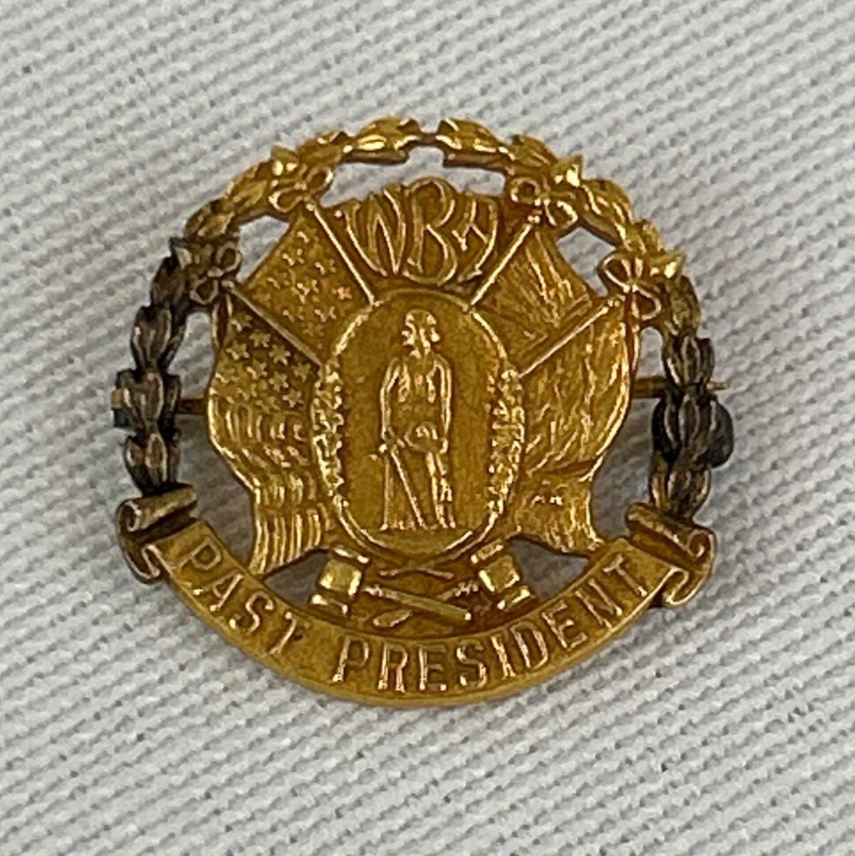 Vintage WBA Women’s Bar Association Past President Pin 10K Gold Filled