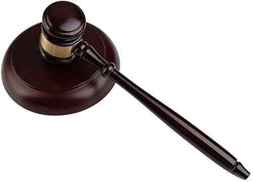 High Quality Wooden Gavel and Block Set for Lawyer Judge Auction Meetings